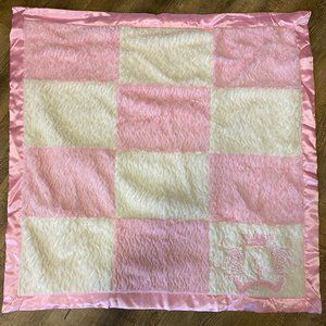 Baby Phat brand Girlz Pink & white lush blanket